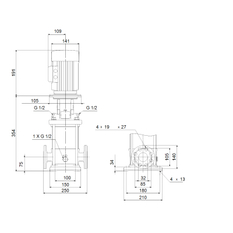 Čerpadlo odstředivé Grundfos CRN1-7 A-FGJ-A-E-HQQE 3x230/400 50HZ