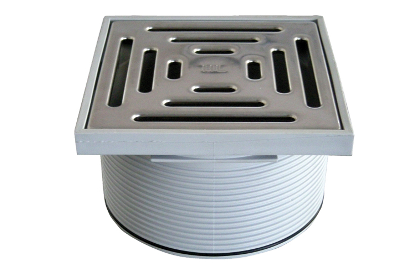 Žebrovaný nástavec HL Hutterer & Lechner, d 145mm/plast 148x148mm/nerez 138x138mm