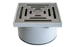 Žebrovaný nástavec HL Hutterer & Lechner, d 145mm/plast 148x148mm/nerez 138x138mm