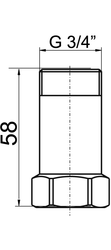 Mezikus 3/4˝x3/4˝