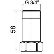 Mezikus 3/4˝x3/4˝