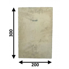 Deska keramická Rojek pro kotle TKA 15, TKA 25 k adaptéru na obilí, keramika 300 x 200 mm A 15, A 15 U