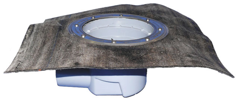Těleso velkokapacitního vtoku HL Hutterer & Lechner, DN110 s ležatým odtokem, s asfaltovou manžetou