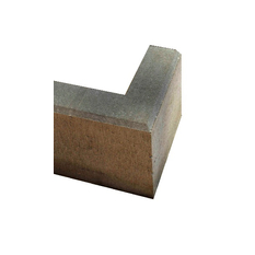Obrubník chodníkový betonový Best Linea II rohový, vnější, výška 25 cm, přírodní betonová