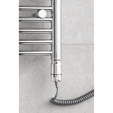 Topná tyč PMH ET2 s termostatem a krouceným kabelem, 300 W, Bílá lesklá RAL 9003