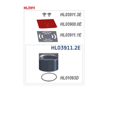 Nástavec HL Hutterer & Lechner, d 146mm/ nerez 145x145mm/ nerez 138x138mm, šrouby, bez ZU