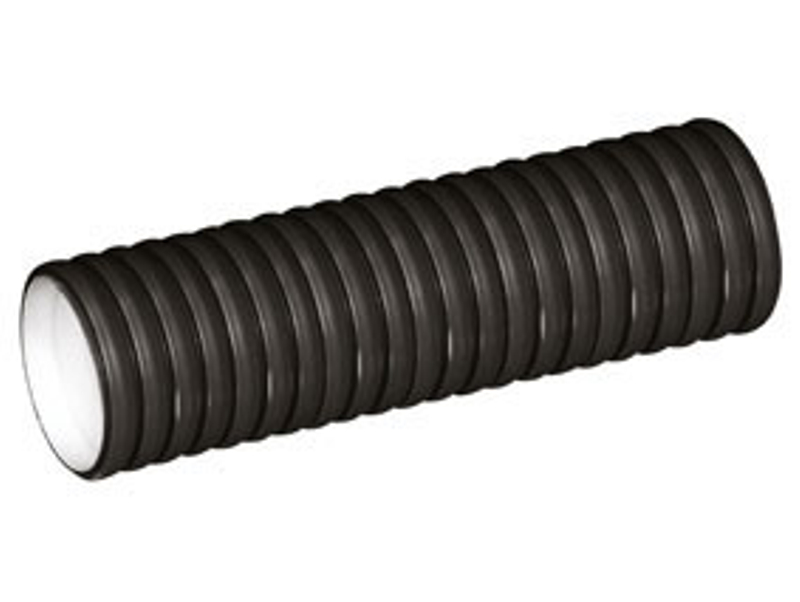 Trubka kanalizační korugovaná bez hrdla Wavin X-Stream PP SN10 DN 500 x 6000 mm, černá