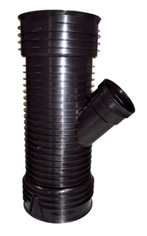 Odbočka kanalizační Wavin X-Stream XSEA 45°, DN 300 x 160 (KG), černá