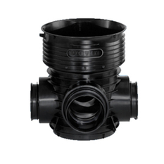 Dno šachtové sběrné typ X 90° Wavin Tegra 425, KG DN 160