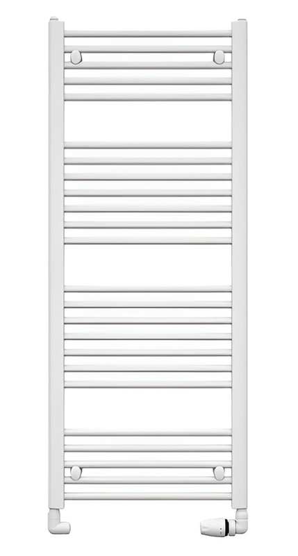 Těleso koupelnové trubkové Koralux Linear Classic KLC 1500/750, výkon 913 W, klasické připojení, barva bílá