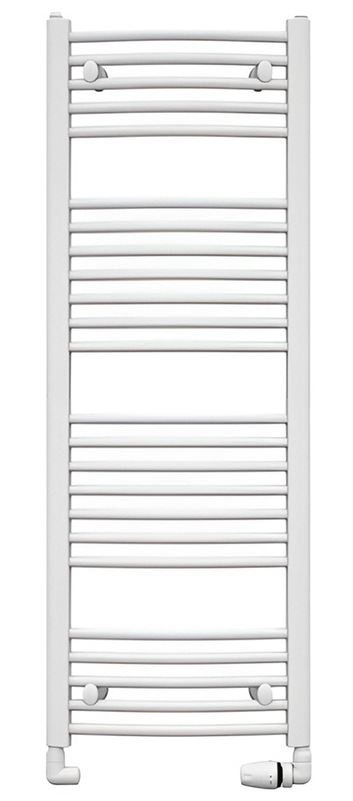 Těleso koupelnové trubkové Koralux Rondo Classic KRC 1500/600, výkon 750 W, klasické připojení, barva bílá