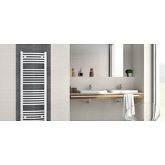 Těleso koupelnové trubkové Koralux Rondo Classic KRC 1220/750, výkon 726 W, klasické připojení, barva bílá