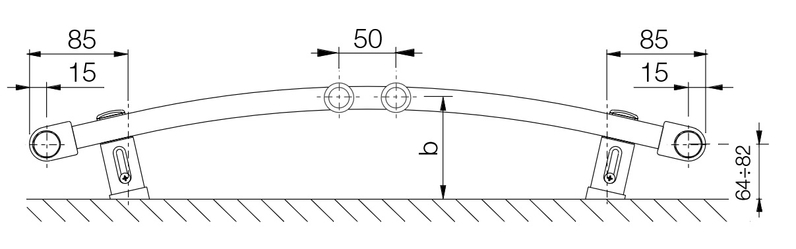 Těleso koupelnové trubkové Koralux Rondo Classic KRCM 1820/450, výkon 725 W, středové připojení, barva bílá