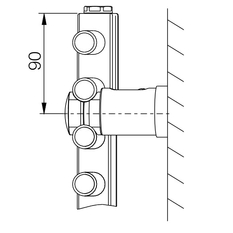 Těleso koupelnové trubkové Koralux Rondo Classic KRCM 900/600, výkon 429 W, středové připojení, barva bílá