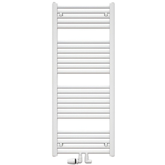 Těleso koupelnové trubkové Koralux Linear Comfort KLTM 900/600, výkon 475 W, středové připojení, barva bílá
