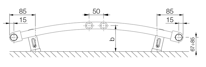 Těleso koupelnové trubkové Koralux Rondo Comfort KRTM 1500/750, výkon 984 W, středové připojení, barva bílá