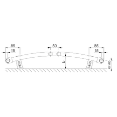Těleso koupelnové trubkové Koralux Rondo Comfort KRTM 1500/750, výkon 984 W, středové připojení, barva bílá