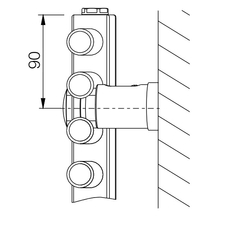 Těleso koupelnové trubkové Koralux Rondo Comfort KRTM 1500/750, výkon 984 W, středové připojení, barva bílá