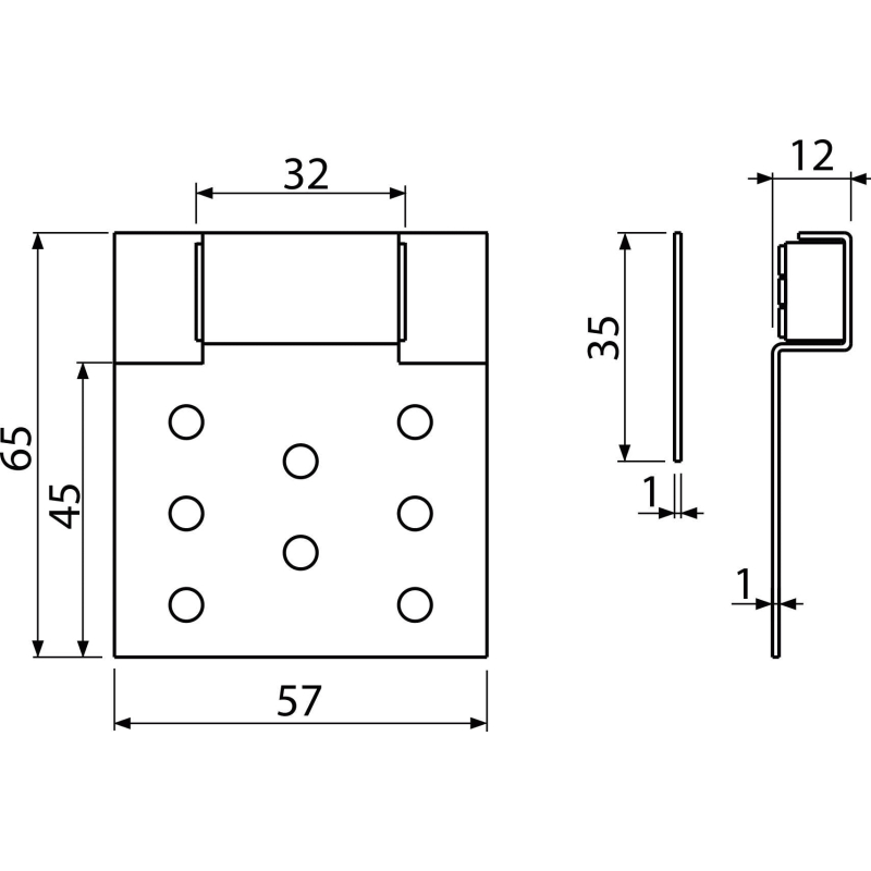 Magnetická vanová dvířka Alcadrain (Alcaplast) (pod obklady) basic AVD005