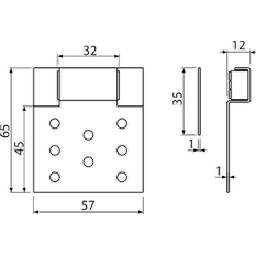 Magnetická vanová dvířka Alcadrain (Alcaplast) (pod obklady) basic AVD005