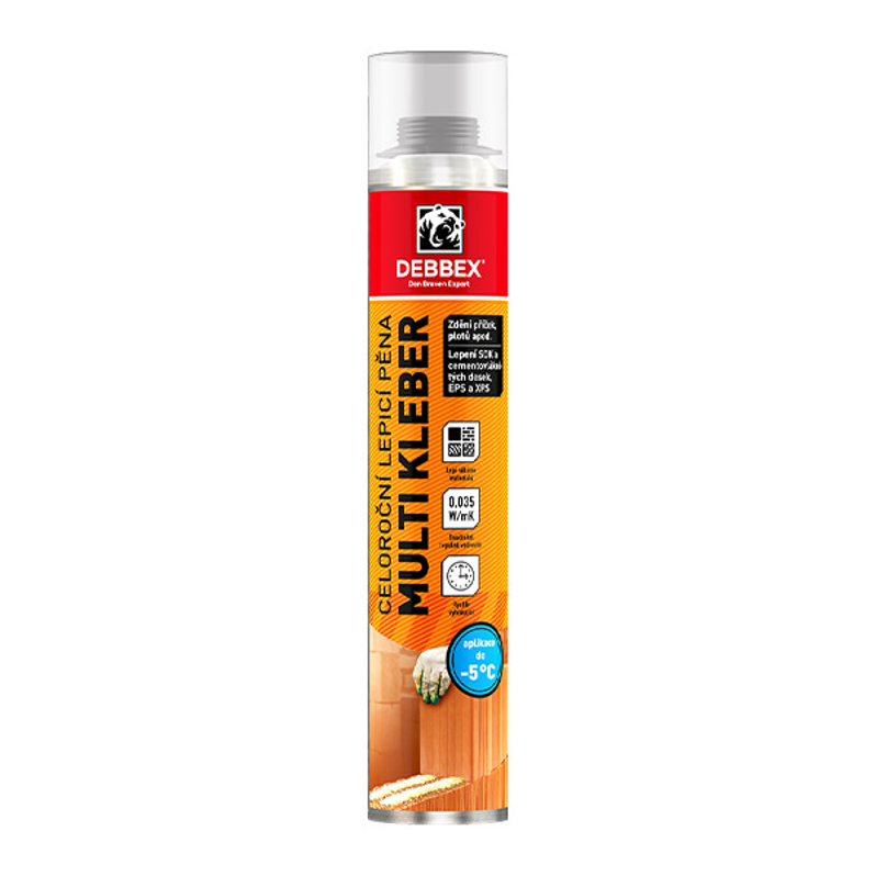 Lepidlo Den Braven MULTI KLEBER pistolová dóza 750 ml, žlutá