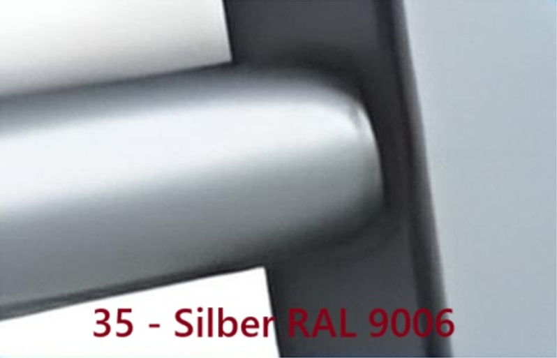 Těleso koupelnové trubkové Koralux Rondo Comfort KRT 1820/600, výkon 996 W, klasické připojení, barva silber RAL 9006