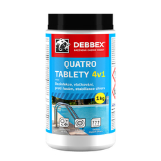 Dezinfekční tablety 4v1 Den Braven Cranit Quatro kbelík 2,4 kg, pr. 80mm, namodralé