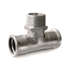 T-kus 90° - s vnějším závitem - N - 15-R1/2˝-15mm IVAR.IVN43