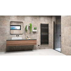 Těleso koupelnové trubkové elektrické Koralux Linear Max KLME 1220/450, výkon 500 W, topné těleso bez regulátoru, barva bílá