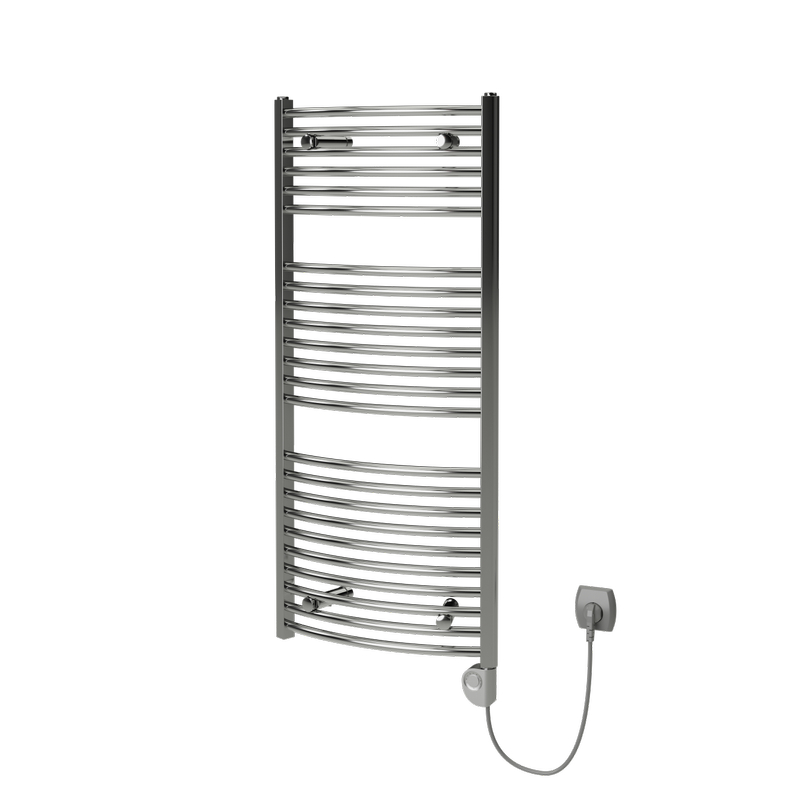 Těleso koupelnové trubkové Isan Grenada Radius 1775 x 750 mm, 1163 W, elektrické s regulátorem Mini PW, chrom