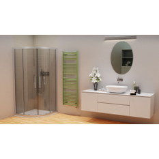 Těleso koupelnové trubkové Isan Grenada Radius 1775 x 750 mm, 1163 W, elektrické s regulátorem Mini PW, chrom