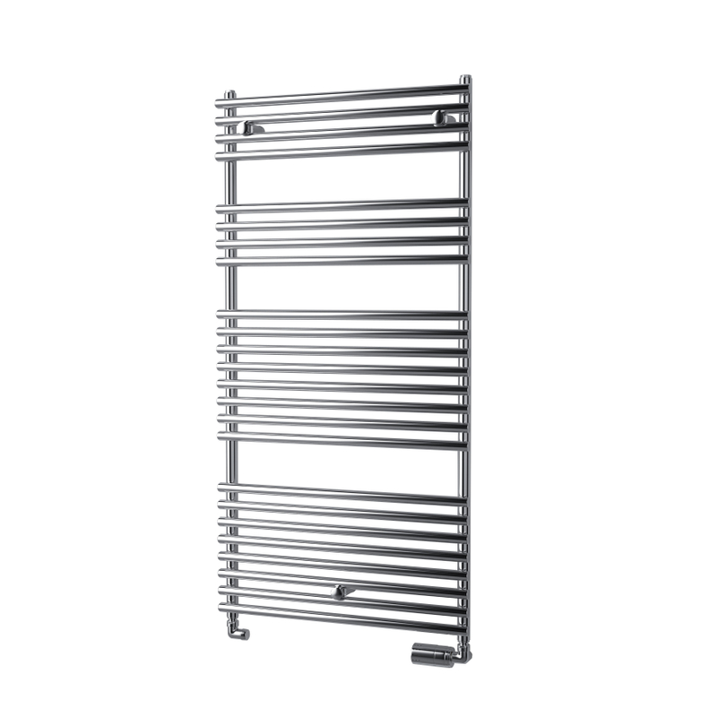 Těleso koupelnové trubkové Isan Ikaria 1212 x 600 mm, 663 W, elektrické s regulátorem Mini PW, sněhově bílá RAL 9016