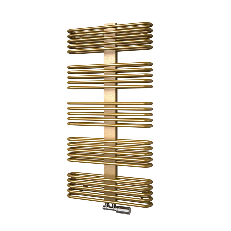 Těleso koupelnové trubkové Isan Koro 1215 x 600 mm, 1010 W, klasické připojení, sněhově bílá RAL 9016