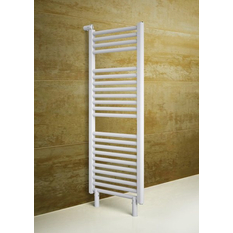 Těleso koupelnové trubkové Isan Linosia 1180 x 500 mm, 546 W, elektrické s regulátorem Mini PW, sněhově bílá RAL 9016