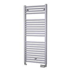 Těleso koupelnové trubkové Isan Linosia 1180 x 600 mm, 638 W, elektrické s regulátorem Mini PW, sněhově bílá RAL 9016