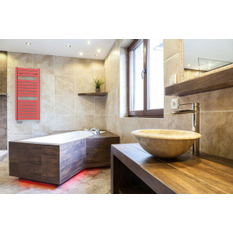 Těleso koupelnové trubkové Isan Mapia Light 725 x 600 mm, 421 W, elektrické s regulátorem Mini PW, sněhově bílá RAL 9016