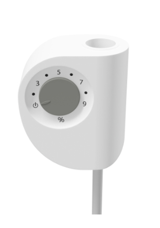 Těleso koupelnové trubkové Isan Mapia Light 1180 x 600 mm, 658 W, elektrické s regulátorem Mini PW, sněhově bílá RAL 9016