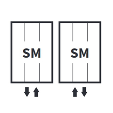 Těleso topné designové Isan Octava Double 1800 x 462 mm, 1645 W, středové připojení, sněhově bílá RAL 9016