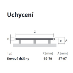 Těleso koupelnové trubkové Isan Palmyra Plus 1775 x 600 mm, 996 W, elektrické s regulátorem Mini PW, sněhově bílá RAL 9016