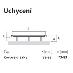 Těleso koupelnové trubkové Isan Tongia 1535 x 600 mm, 823 W, elektrické s regulátorem Mini PW, sněhově bílá RAL 9016