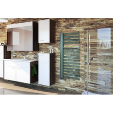 Těleso koupelnové trubkové Isan Swing 1210 x 600 mm, 620 W, pravé, klasické připojení, sněhově bílá RAL 9016