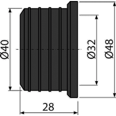 Vrapová vložka Alcadrain (Alcaplast) 40/32 Z0003-ND