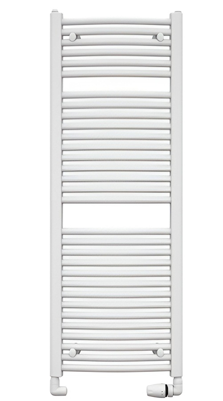 Těleso koupelnové trubkové Koralux Rondo Max KRM 1820/600, výkon 1166 W, klasické připojení, barva bílá