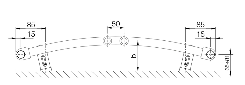 Těleso koupelnové trubkové Koralux Rondo Max KRM 1500/750, výkon 1197 W, klasické připojení, barva bílá