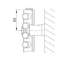 Těleso koupelnové trubkové Koralux Rondo Max KRM 900/750, výkon 714 W, klasické připojení, barva silber RAL 9006