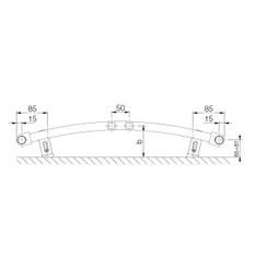Těleso koupelnové trubkové Koralux Rondo Max KRM 900/750, výkon 714 W, klasické připojení, barva silber RAL 9006
