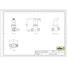 Odlučovač mikrobublin Reflex Exvoid A 22 mosaz