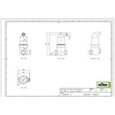 Odlučovač mikrobublin Reflex Exvoid A 3/4 mosaz