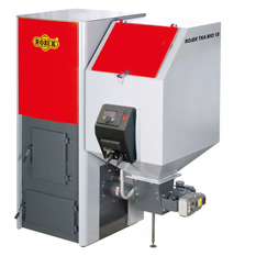 Kotel automatický na pelety a hnědé uhlí Rojek BIO 15, 4,1 - 15 kW, 5. třída, SVT 1399, pravý