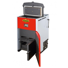 Pyrolytický kotel na dřevo a hnědé uhlí Rojek PK 30 kW, 5. třída dřevo, 4. třída hnědé uhlí